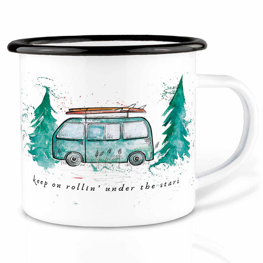 Emaille mok - Campingbus
