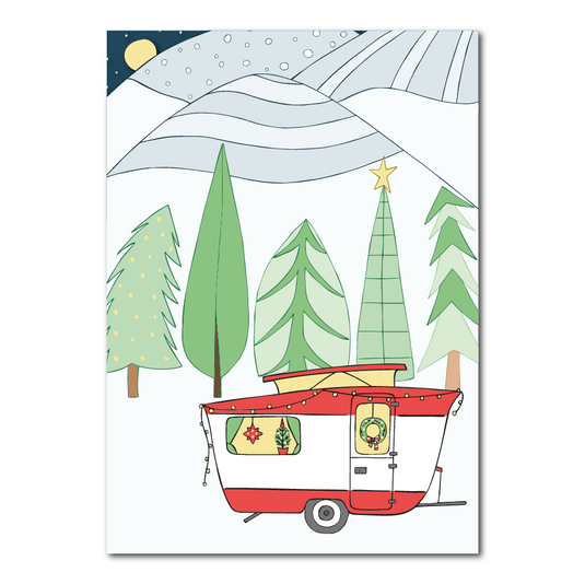 Caravan - kerstkaart inclusief envelop