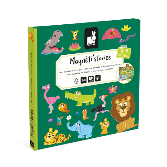 Janod Magneet Stories – Afrikaanse dieren