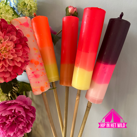 Tuinfakkels Neon in 5 kleuren