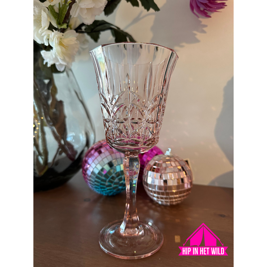 Clyde lichtroze cocktail- drinkglas en wijnglas