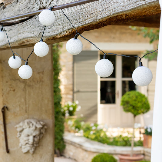 GUIRLED –  Snowflake Waterdichte en op zonne-energie werkende lichtslinger met LED-ballen