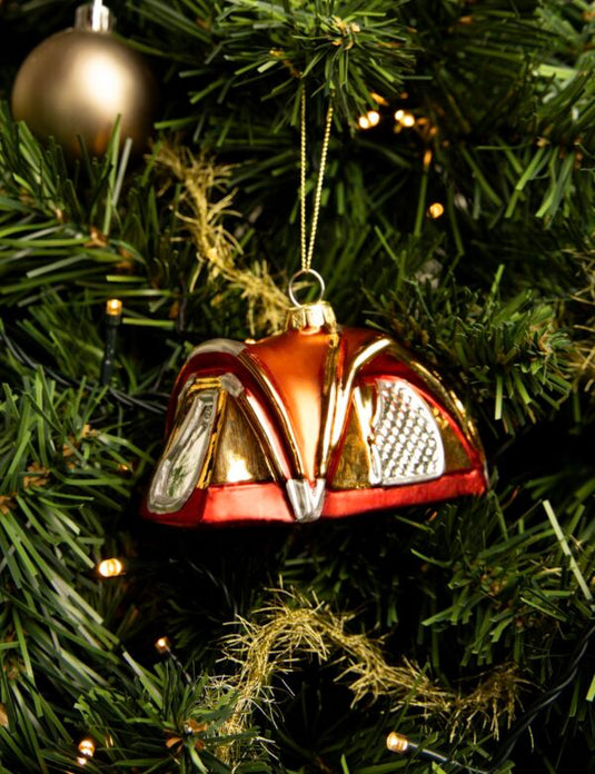Glazen Kerstbal Tent 10cm