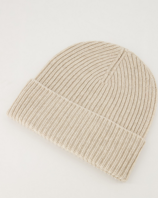 Muts - Beanie - Ecru - Greencash garen Eco Cashmere