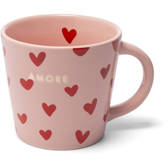 Cappuccino Mok Hearts AMORE – Roze – 250ml