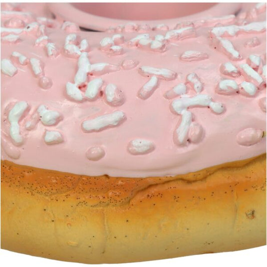 Kaarsenhouder roze donut