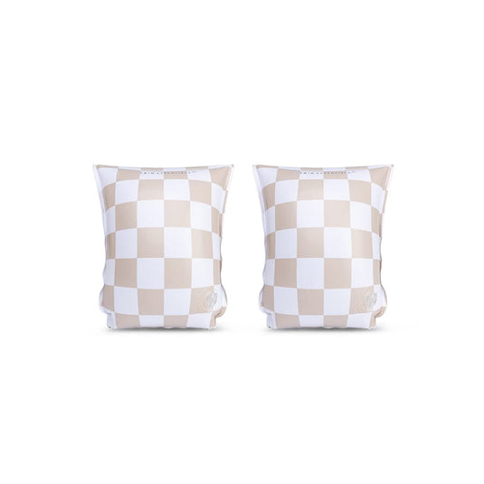 Swim Essentials | Checkmate | Beige Zwembandjes