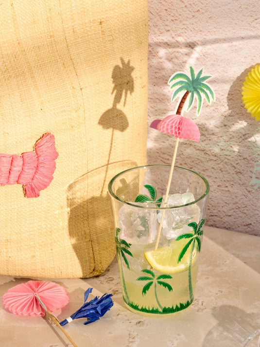 Rice – Kunststof Glas - Palmbomen - groen