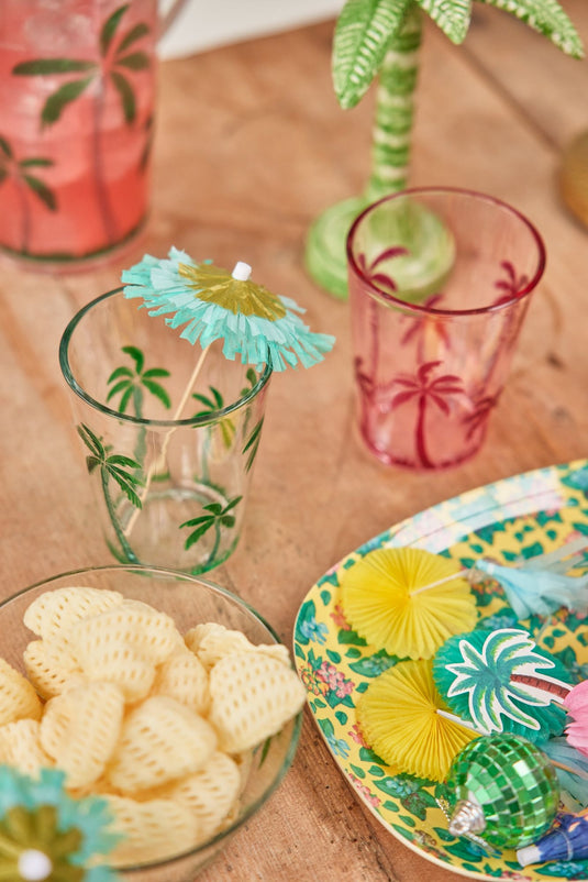 Rice – Kunststof Glas - Palmbomen - groen