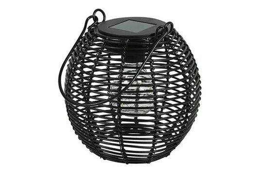 Hanglamp solar led zwart - S