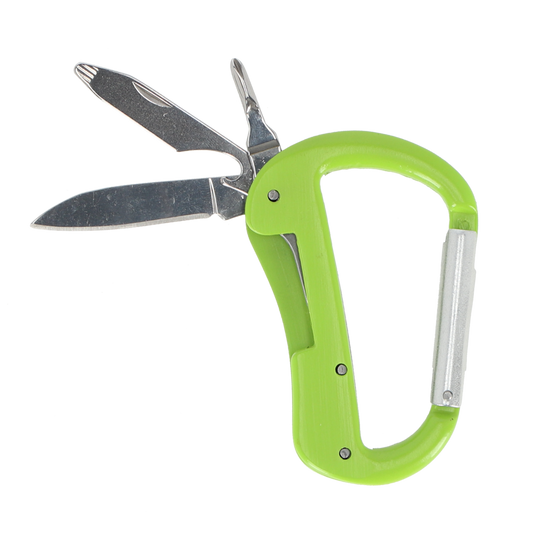 Karabijnhaak met multitool