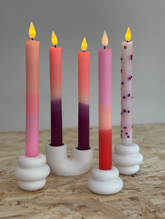 Neon Roze/Oranje/Rood per 2