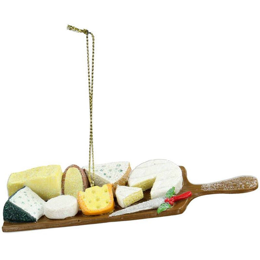 Kerstornament Kaasplateau met glitters