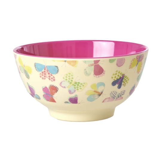 Rice - Middelgroot Kom - Butterfly Print - medium