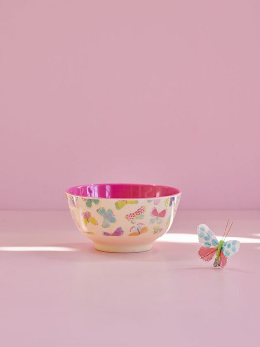 Rice - Middelgroot Kom - Butterfly Print - medium