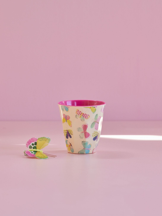Rice - Melamine beker - Butterfly Print - medium