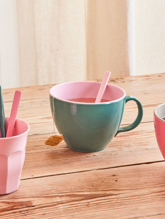 Rice - Melamine Jumbo Mok in Legergroene kleur