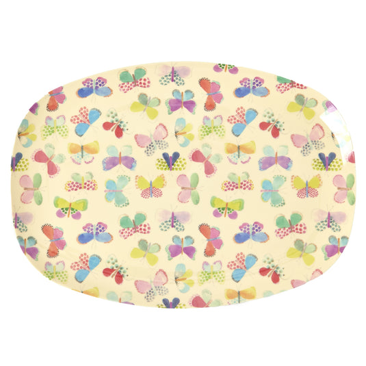 Rice – Melamine Groot- Butterfly Print – bord