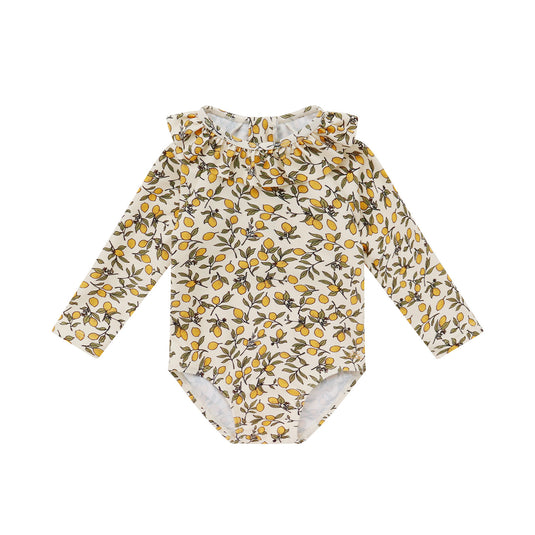 Salted Stories | Bodysuit | Lemons | Golden Apricot