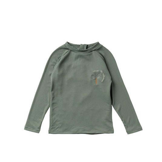 Salted Stories | Solid | Zwemshirt lange mouw | Bronze Green