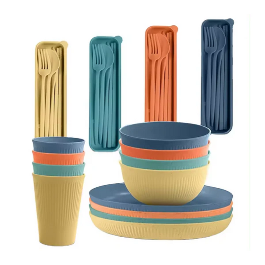 Duurzaam Bioplastic Servies - 28-delig