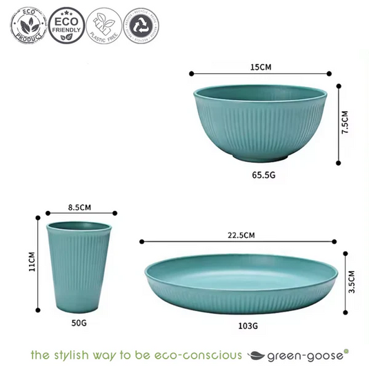 Duurzaam Bioplastic Servies - 28-delig