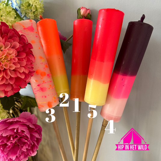 Tuinfakkels Neon in 5 kleuren