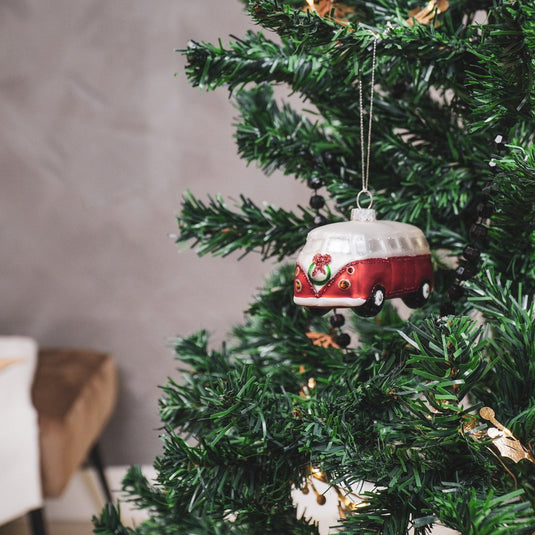 XMAS Hanger - kerstbal - Bus - Rood