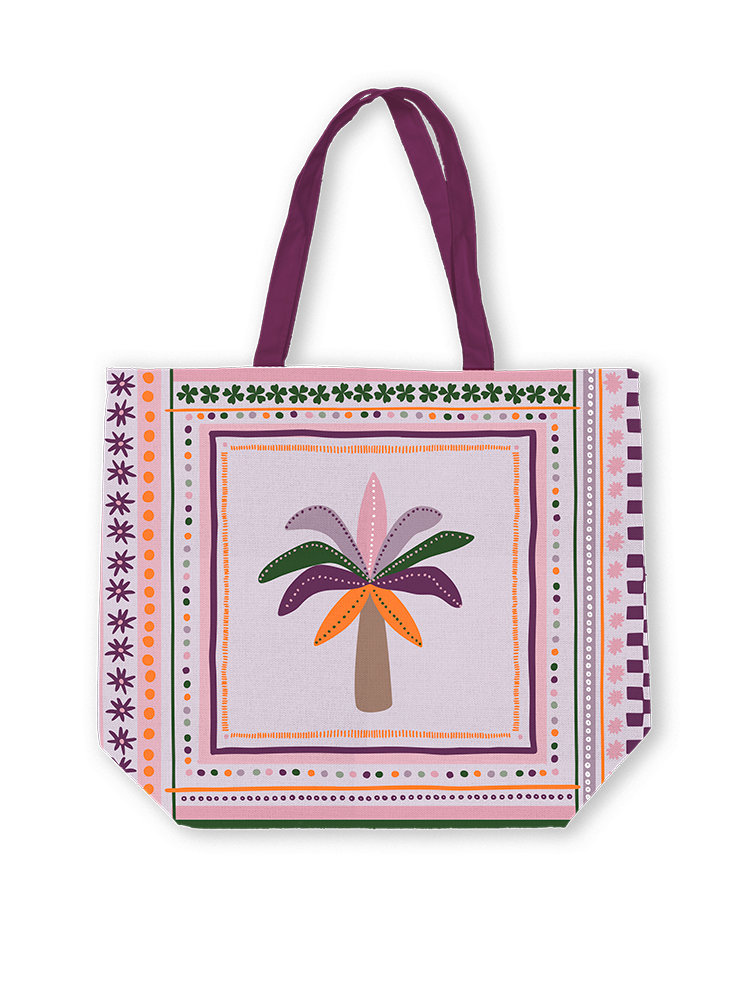 Afbeelding laden in Galerijviewer, Canvas tas - Bohemian Tropic
