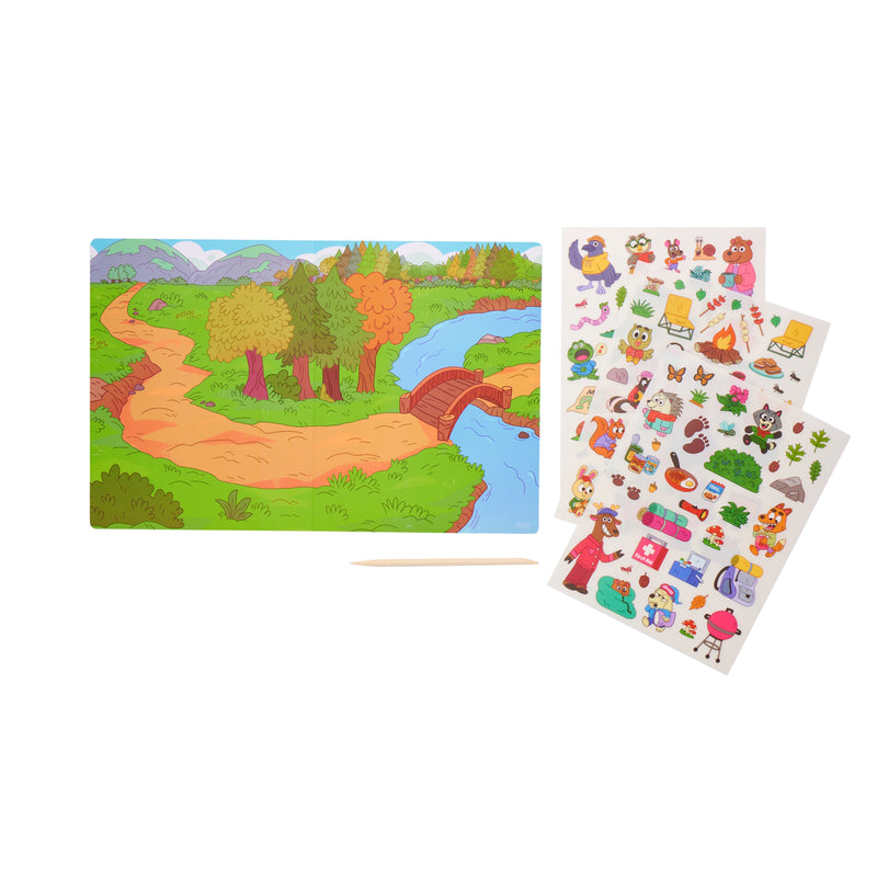 Afbeelding laden in Galerijviewer, Ooly – Set The Scene Transfer Stickers – Let’s Go Camping
