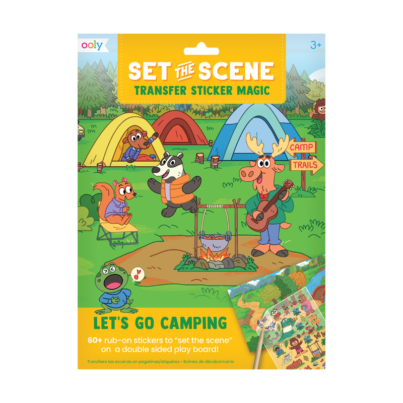 Afbeelding laden in Galerijviewer, Ooly – Set The Scene Transfer Stickers – Let’s Go Camping
