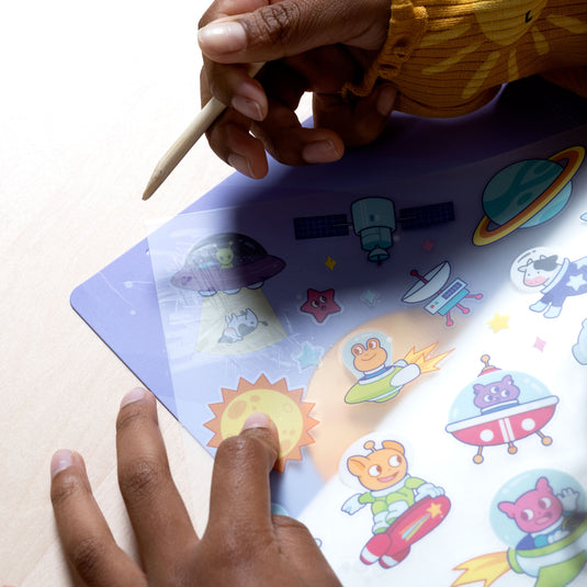 Ooly – Set The Scene Transfer Stickers – Galaxy Buddies