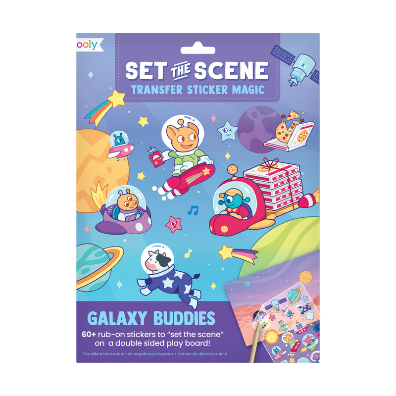 Afbeelding laden in Galerijviewer, Ooly – Set The Scene Transfer Stickers – Galaxy Buddies
