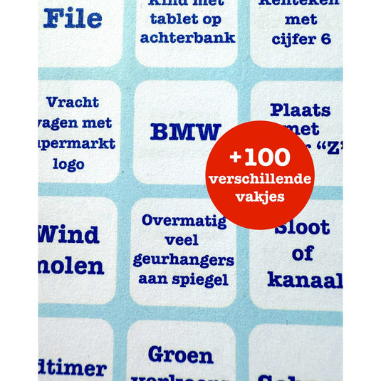 Auto Bingo - Hét spel voor onderweg
