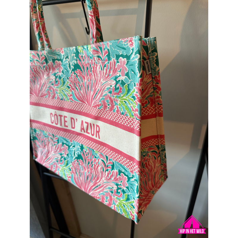 Afbeelding laden in Galerijviewer, Côte D&#39;Azur canvas tas
