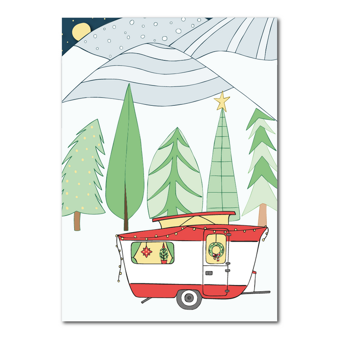Caravan - kerstkaart inclusief envelop