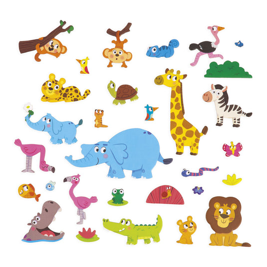 Janod Magneet Stories – Afrikaanse dieren