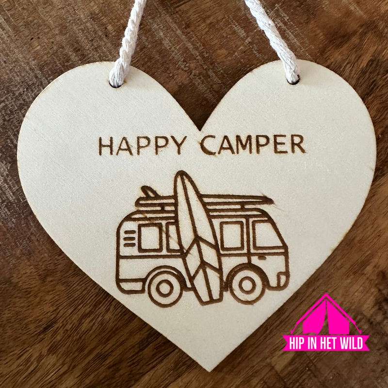 Afbeelding laden in Galerijviewer, Houten harten met caravan, camper en vouwwagen spreuken
