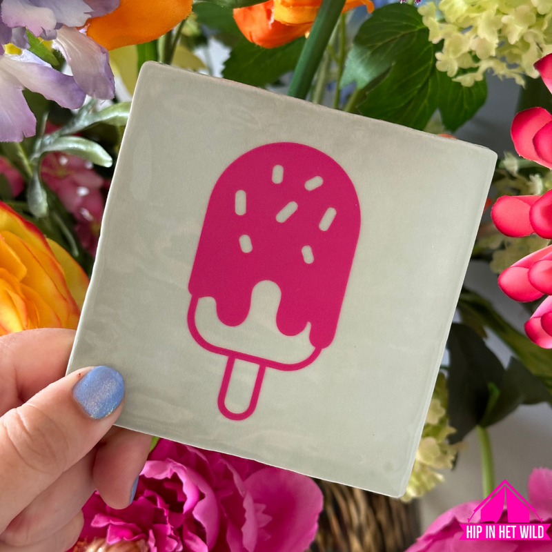 Afbeelding laden in Galerijviewer, Tegeltjes ijsje in mint of roze
