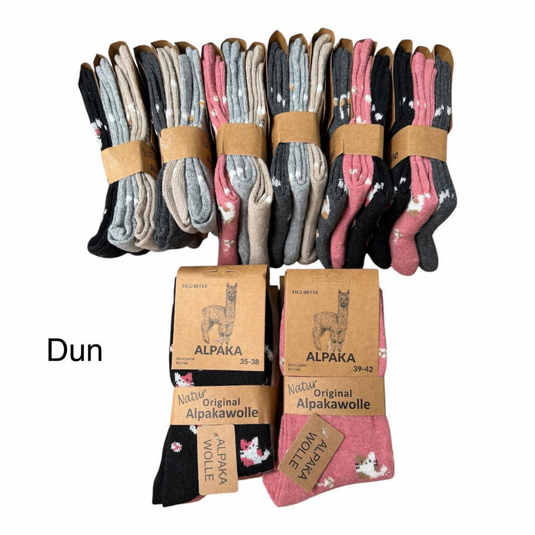 100% Alpaca wollen sokken Liv – dames – set van 3 paar