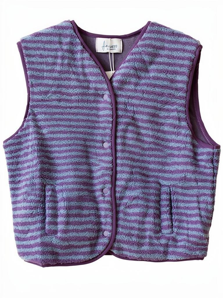 Afbeelding laden in Galerijviewer, Teddy Gilet Paars
