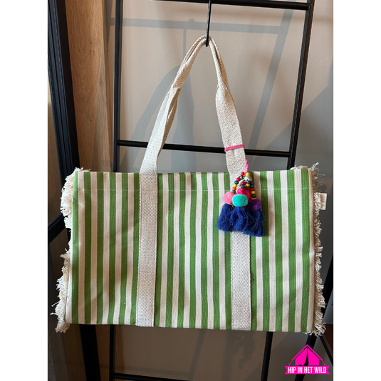 Ocean Mist Fringes – Fiesta Beach Bag - strandtas