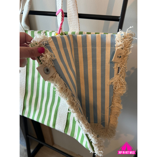 Ocean Mist Fringes – Fiesta Beach Bag - strandtas
