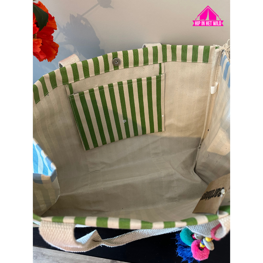 Ocean Mist Fringes – Fiesta Beach Bag - strandtas