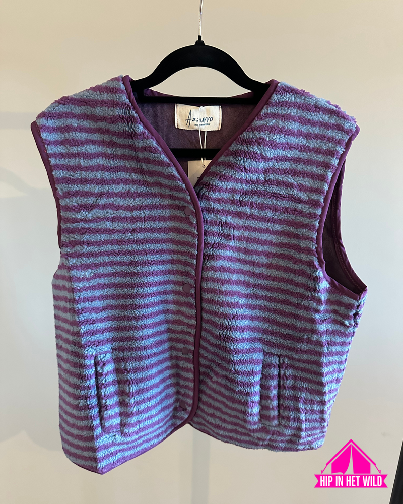 Afbeelding laden in Galerijviewer, Teddy Gilet Paars
