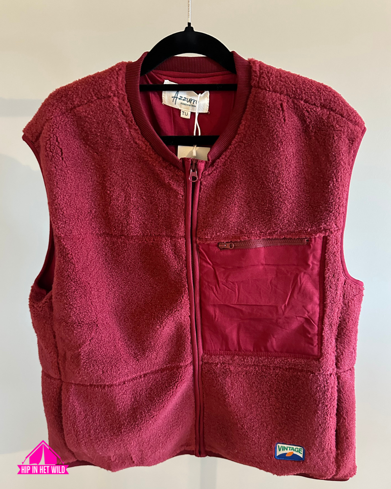 Afbeelding laden in Galerijviewer, Teddy Gilet in Rood
