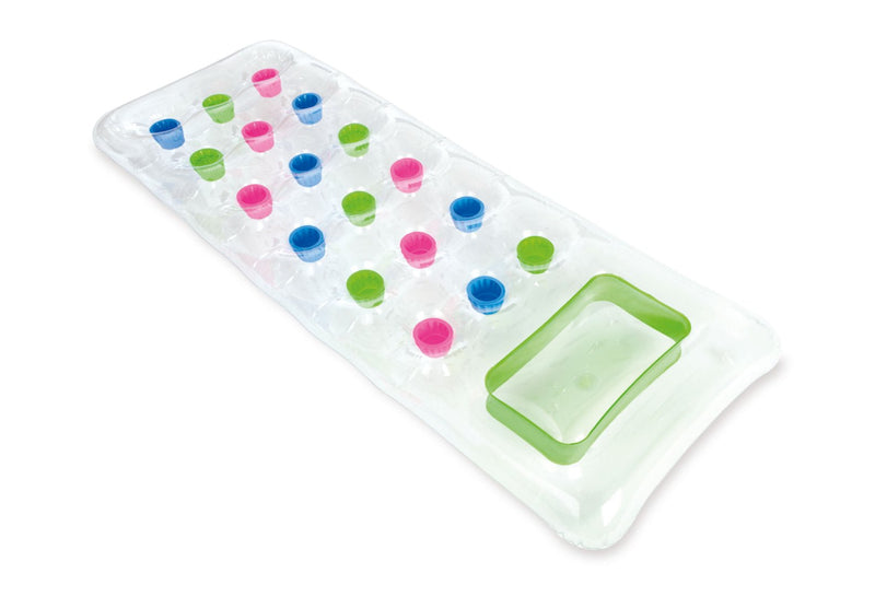 Afbeelding laden in Galerijviewer, Intex luchtbed transparant neon groen/ roze
