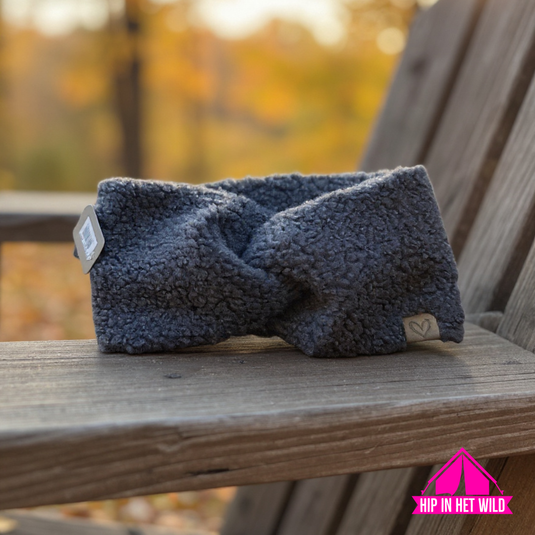 Khaki teddy hoofdband