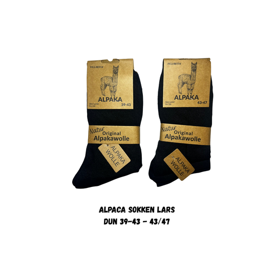 100% Alpaca wollen sokken Lars – heren – set van 3 paar