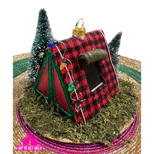 Kerstornament tent 11cm